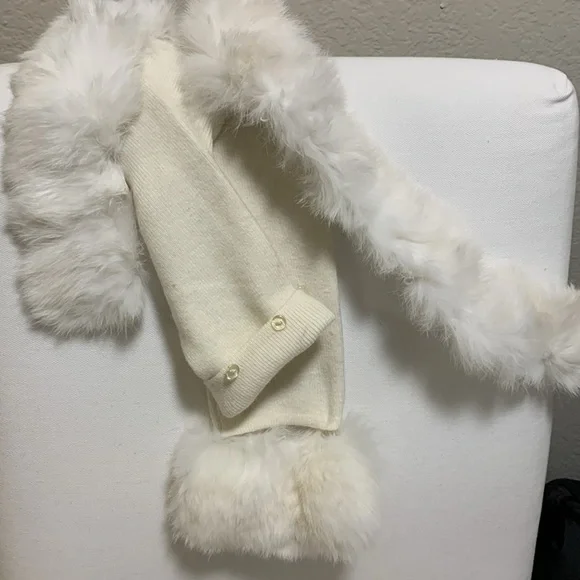 Vintage detachable rabbit hair sweater - Picture 8 of 9